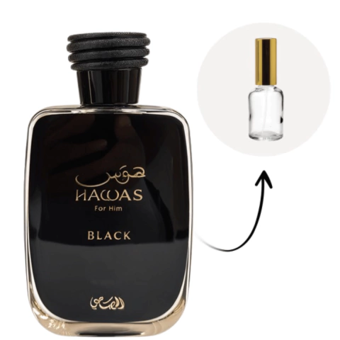 Decant Hawas Black 5 ml — Rasasi